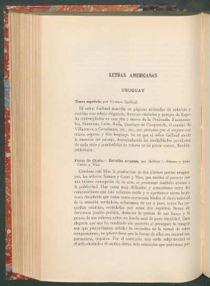Letras americanas