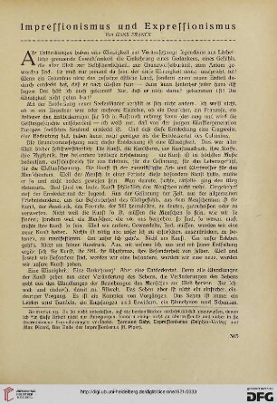 13.1921: Impressionismus und Expressionismus
