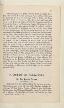 II. Geschichte und Kulturgeschichte