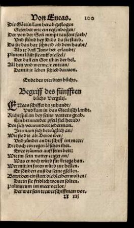 Begriff des fünfften buchs Vergilii.