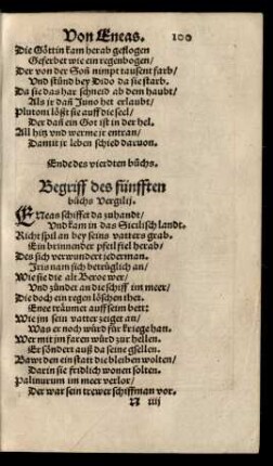 Begriff des fünfften buchs Vergilii.