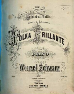 Polka brillante : pour le piano ; op. 34