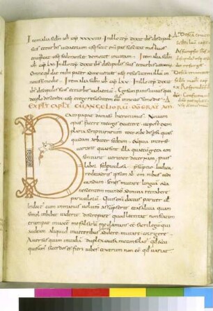 Schriftseite mit Initiale, Folio fol. 7r