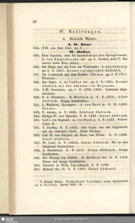 IV. Radirungen