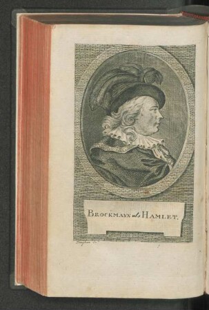 Brockmann als Hamlet.