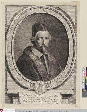 Clemens Nonus Pontifex Maximus [Papst Clemens IX.]
