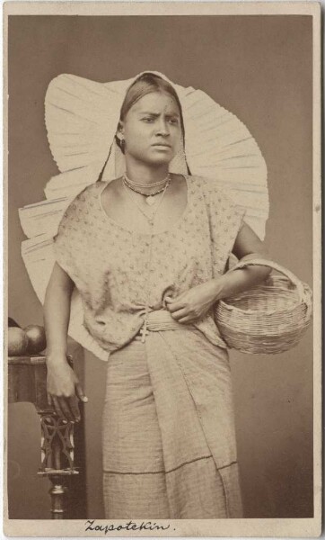 Zapotec woman in traditional costume