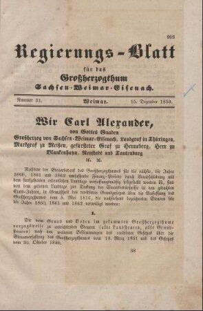 Nr. 31 : 15. Dezember 1859