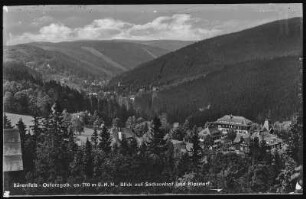 Bärenfels. Blick auf Kipsdorf und Kaiserhof