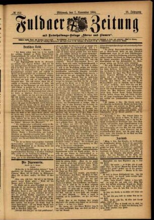 Ausgabe vom Mittwoch, den 07. November 1894.