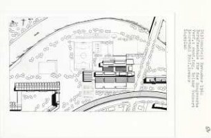 Berufsschule für Baugewerbe, Berlin-Moabit (Diplomarbeit bei Willy Kreuer): Lageplan 1:500