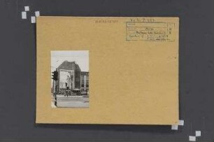 Straßenansicht: Rotes Rathaus. Berlin, Mitte, Rathausstraße/Klosterstraße