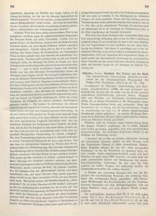 90-92 [Rezension] Hölscher, Gustav, Hesekiel, der Dichter und das Buch