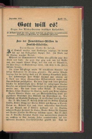 Dezember 1911. Heft 12.