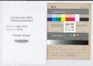 Entnazifizierung Erhard Fetzner, geb. 25.06.1901 (Steuersekretaer)