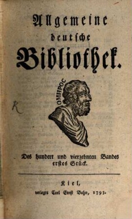 Allgemeine deutsche Bibliothek. 114. 1793