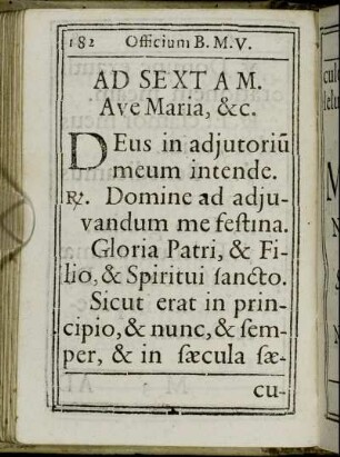 Ad Sextam.