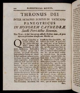 112-127, 9. Panegyricus in honorem Cathedrae S. Petri dictus Bonnoniae.