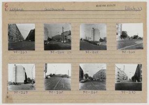 Straßenansichten. Berlin, Lichtenberg, Gudrunstraße/Hagenstraße/Frankfurter Allee