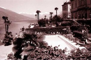 Bellagio: Schwimmbad vor dem Hotel, Villa Serbelloni