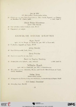 Gemälde neuer Meister (Nr.42-88)