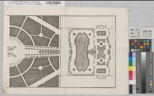 Ludwigsburg (Ludwigsburg) Baupläne des Schlosses 1727 o.M. 35 x 53 Druck: Jer. Wolff