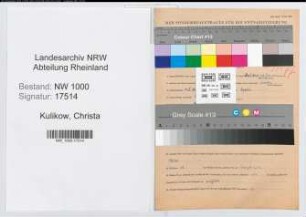 Entnazifizierung Christa Kulikow, geb. 14.01.1920 (Studienref.)
