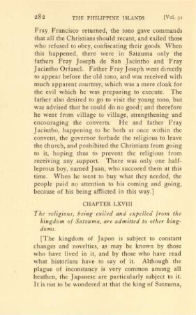 Chapter LXVIII. The religious, being exiled and expelled from the kingdom of Satzuma, are admitted to other kingdoms