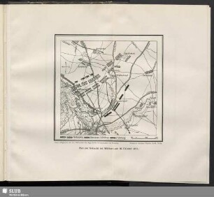 Plan zur Schlacht bei Möckern am 16. Oktober 1813