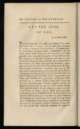 296-308, Lettre CCXX.-CCXXIV.