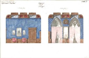 Gärtner, Friedrich von; München; Wittelsbacherpalast - Wohnzimmer (Ansichten)
