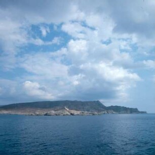 Andros, 380 km2. Kap Stenó im Süden. Grünlicher Marmorschiefer