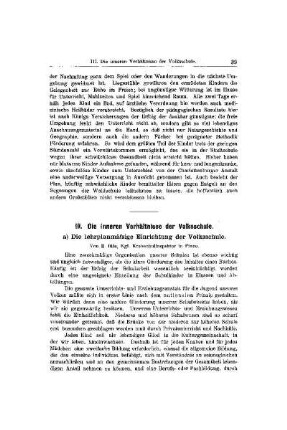 Die inneren Verhältnisse der Volksschule