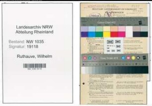 Entnazifizierung Wilhelm Ruthauve , geb. 03.07.1906 (Steiger)