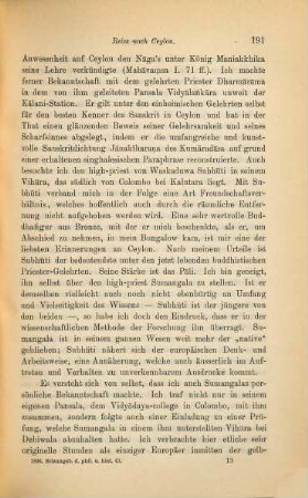Reise nach Ceylon im Winter 1895/96