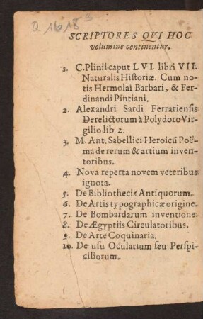 Scriptores Qui Hoc volumine continentur.