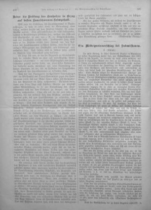 Ueber die Prüfung des Bauholzes in Bezug auf dessen Hausschwamm-Keimgehalt.