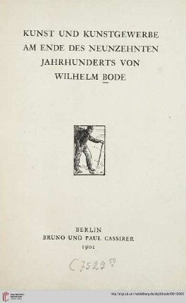 Kunst und Kunstgewerbe am Ende des neunzehnten Jahrhunderts