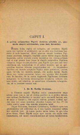 De P. Nigidio Figulo capita duo