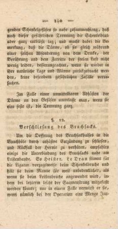 §. 12. Verschließung des Bruchsacks