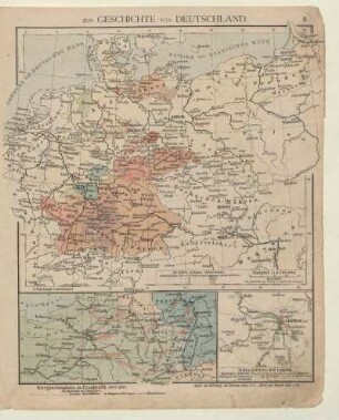 Zur Geschichte von Deutschland, Kriegsschauplatz in Frankreich 1870 - 1871, Schlachtfelder bei Leipzig