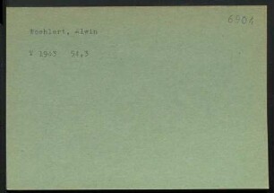 Woehlert, Alwin