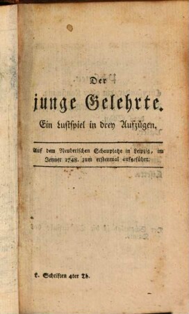 G. E. Leßings Schrifften, 4