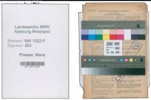Entnazifizierung Maria Presser , geb. 15.09.1902 ()