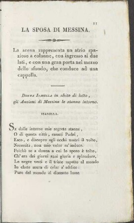 La Sposa Di Messina.