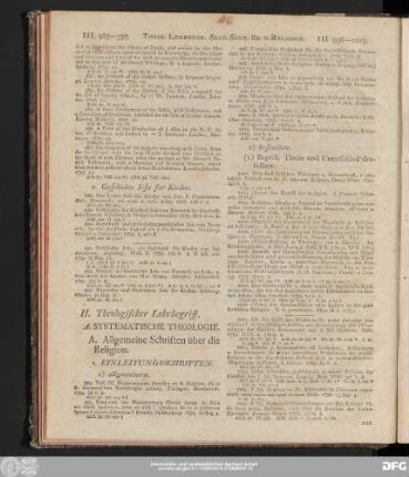 II. Theologischer Lehrbegriff.