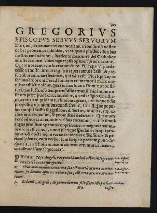 Gregorivs Episcopvs Servvs Servorvm Dei [...]