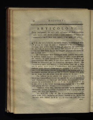Articolo VII.