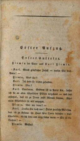 Der Parasit oder die Kunst sein Glück zu machen : Ein Lustspiel