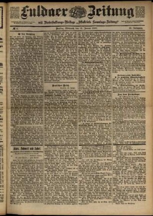 Ausgabe vom Mittwoch, den 11. Januar 1899.
